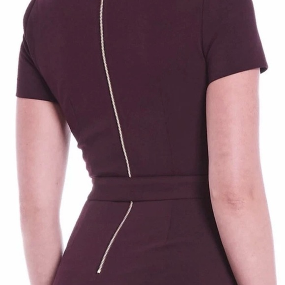 Calvin Klein Asymmetrical Plum Dress - Picture 3 of 5